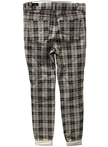 Liverpool Gia Glider Skinny Jeans 8/29 B&W Glen Plaid Pull-On Stretch NWT