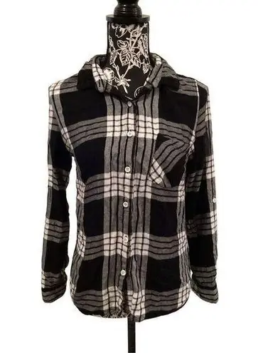 Thread and Supply  Plaid Button Down Shirt Long Sleeve Casual Everyday