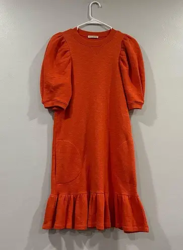 Ulla Johnson  Landry Puff Sleeve Sweatshirt Dress Small S