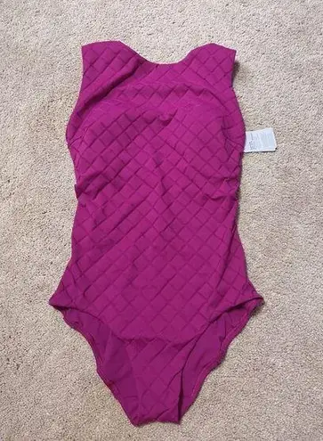 Lululemon  Waterside High-Neck One Piece Swimsuit Magenta Purple Size 8 NWT