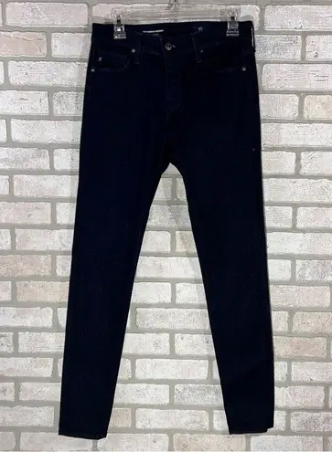 AG Adriano Goldschmied Ag The Farrah High Rise Skinny Jeans in Dark Indigo Size 28