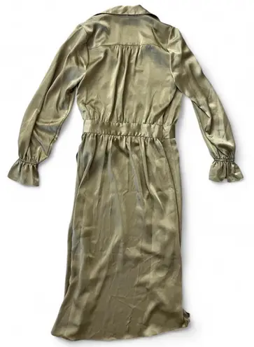 Ramy Brook Laney Satin Midi Dress Soft Green 8