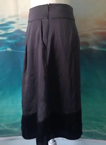 Attention Silk Look Midi Skirt with Pockets 11