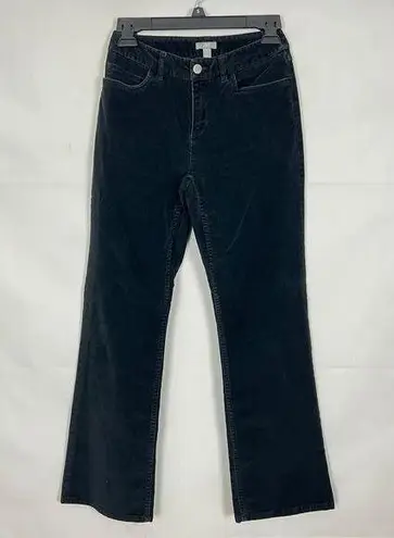 J.Jill  Corduroy Black Mid-Rise Pants Size 0P