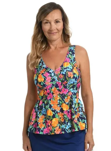 Maxine of Hollywood Maxine Women's Wiildflower Empire Tankini Top