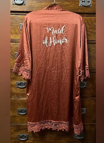 Source Unknown Maid of Honor Satin Robe