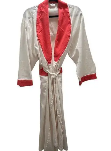Delicates Waffle Knit Wrap Robe Sz L