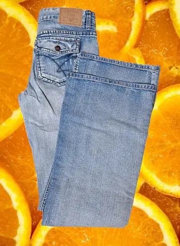 Amethyst Jeans Bootcut Low Rise Denim Jeans Pockets Light Wash Size 9