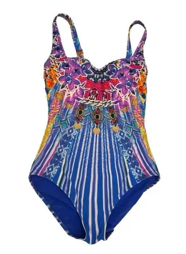 Gottex  Size 8 Sarasana Bandeau One Piece Swimsuit Convertible Bathing Suit Swim