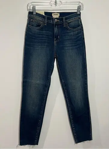 L'Agence NWT El Matador High Rise Slim Jeans Raw hem In Meridian Wash Size 24