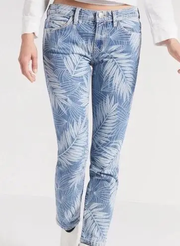 Current/Elliott  "The Stiletto" palm tree print jeans. Size 30