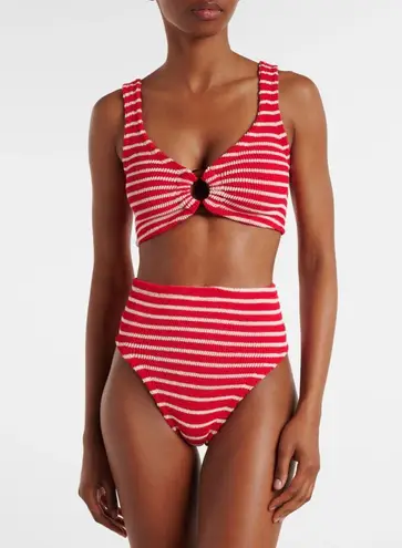 HUNZA G Nadine Bikini Red/White Stripe, BRAND NEW, $255 Red Size undefined
