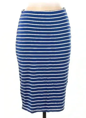 Bailey 44 Blue & White Stripe Classic Chic Pencil Skirt Size Medium M