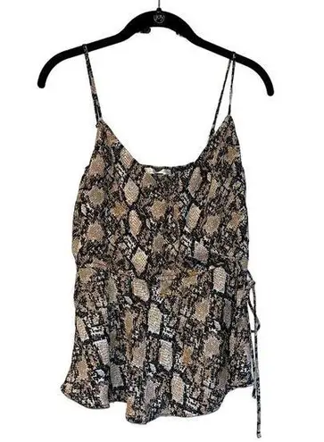 Nine Britton  Snakeskin Sleeveless Summer Blouse Size S B46‎