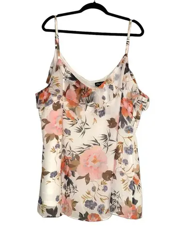 City Chic NWT Chloe Chiffon Floral Cami Top XL/22