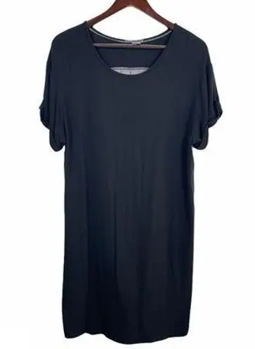 Vince 𝅺 Women’s Colorblock Black/Gray Shift Dress Size S Soft Comfy Lagenlook
