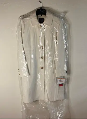 Anne Klein  NWT Walker Ivory Wool Cashmere Winter
Pea Coat Size 2