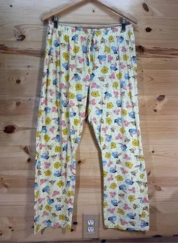 Disney  Winnie The Pooh Women's Size 2XL Pajama Pants Yellow Graphic Print Tigger