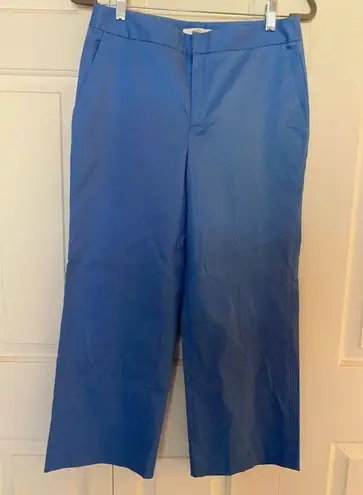 1901 Women’s Nordstrom Blue Wide Leg Cropped Pants, Size 6