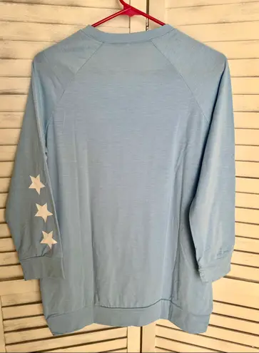 Long Sleeve Top, XL Blue