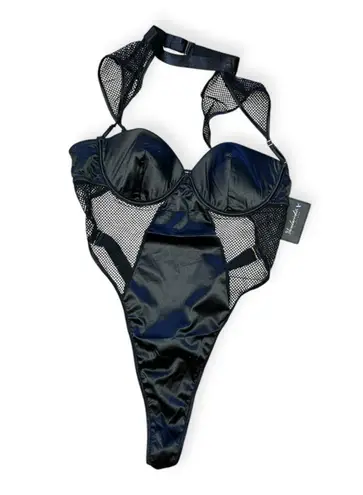 Frederick's of Hollywood Frederick’s of Hollywood Womens Bexley Satin and Mesh Teddy