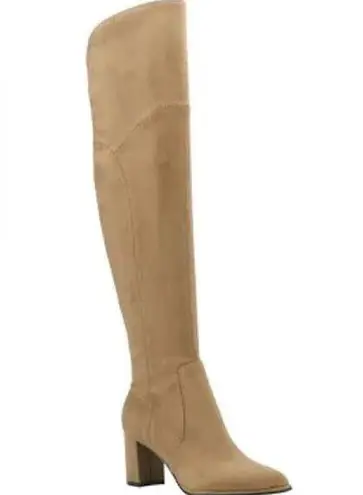 Marc Fisher  Women's Luley Over The Knee Narrow Calf Boots Light Natural Sz 6