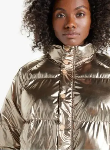 💕MOTHER💕 The Pillow Talk Puffer Jacket Metallic Size L