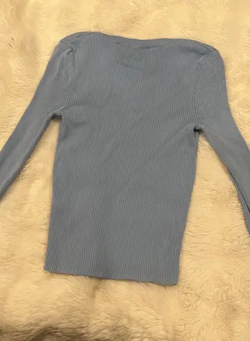 ZARA Light Blue Long Sleeve Top