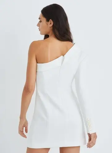 Veronica Beard Middleton One-Shoulder Blazer Dress