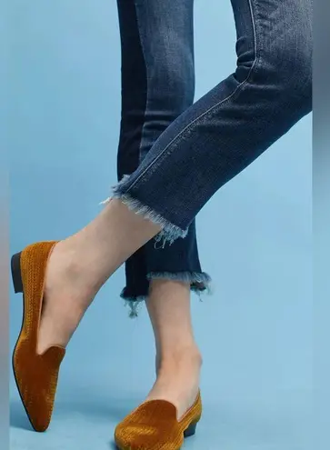 McGuire Denim Anthropologie McGuire Vintage Mid-Rise Cropped Raw Hem Jeans Two Tone Denim 26