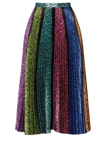 DELFI Collective Womens Multicolored Colorblock Snake Clara RARE Skirt Size XS Blue