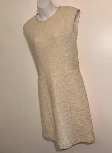 Rebecca Taylor Crew Neck Mini Dress Size: M | US 8 Color: Cream 🆕 Retail $475