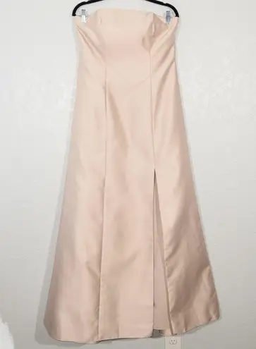 Alfred Sung NWT  Cameo Pink Strapless Trumpet Dress Size 12