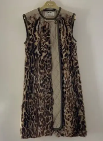 Chloé Chloe rabbit fur vest. Size 34
