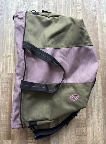 Timbuk2 Large Cargo Tote in Dark Brown and Rose Pink with Adjustable Strap - Image 1