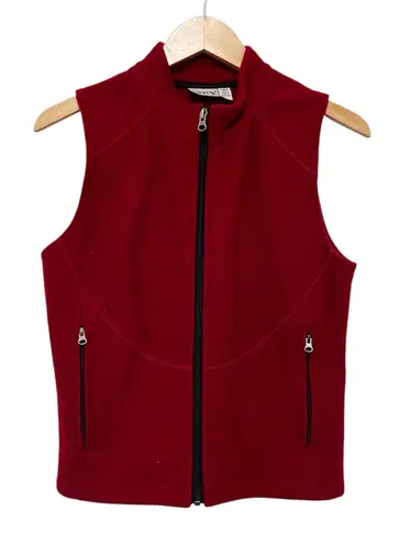 IBEX Red Merino Wool Vest Sz XS