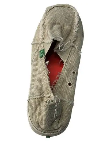 Sanuk Women's‎  Khaki size 8 Distressed