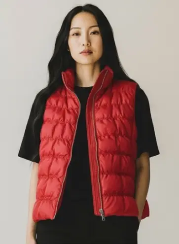 Michael Kors Down Insulated Red Puffer Vest