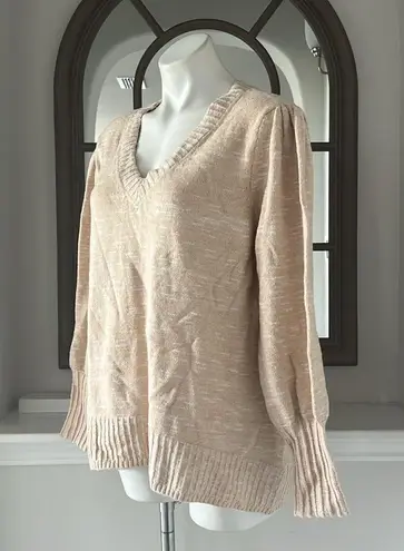 Nic+Zoe Evening Chill Sweater in Warm Sand, Size XL New w/Tag $138