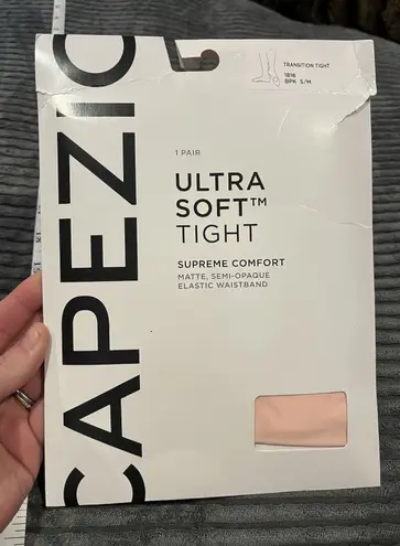 Capezio Transition Dance Tight S/M Ballet Pink Ultra Soft self knit waist