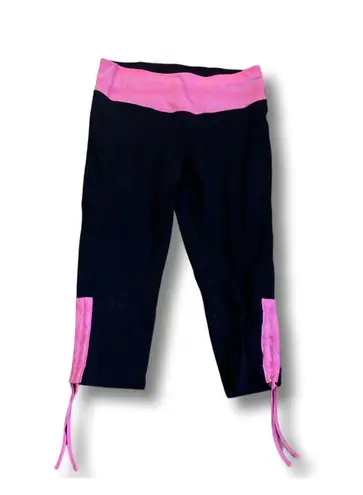 Made for life Brand Pink And Black Cropped Yoga Leggings Size Petite Small