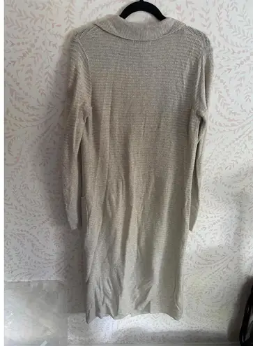 William Rast Vintage Y2K Long Beige Knit Cardigan Sweater