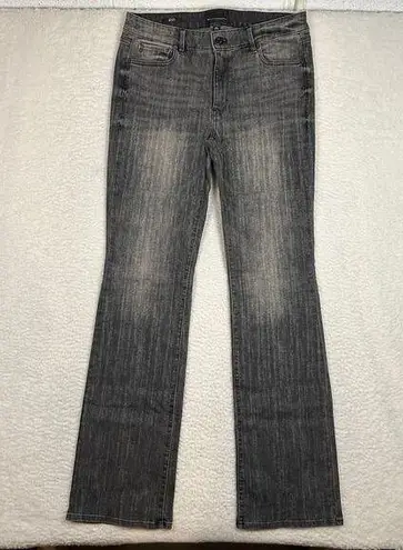 White House | Black Market WHBM Size 12 Long Mid Rise Bootcut Jeans Flare Classic Denim Obsidian Black NEW