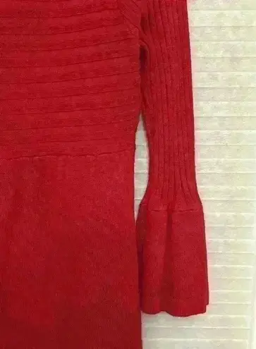 kim rogers Red cardigan sz Large bell sleeves big buttons very stylish