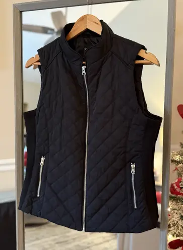 Women's NY&CO. Puffer Vest (Black)Full Zip Lightweight Pockets Size M Black Size M