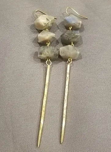 Vanessa Mooney 💕💕 Gold Gem Stone Drop Earrings