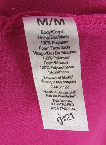 G21 Y2k Hot Pink Strapless Corset Mini Dress Medium Barbiecore