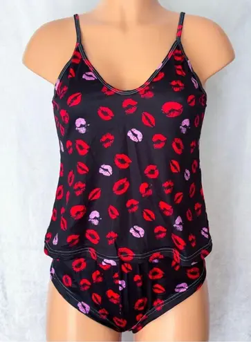 Boutique Black & Multi-Colored, Kiss, Pajama Set