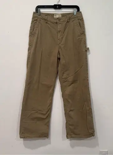 Current/Elliott  The Painter Wide Leg Jeans in Khaki 30