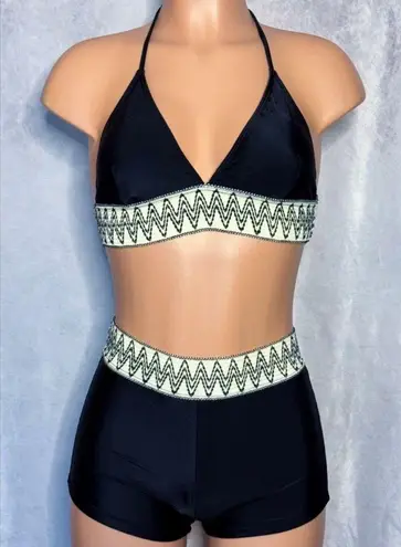 Boutique Black & Cream, Boho Abstract, Bikini Set